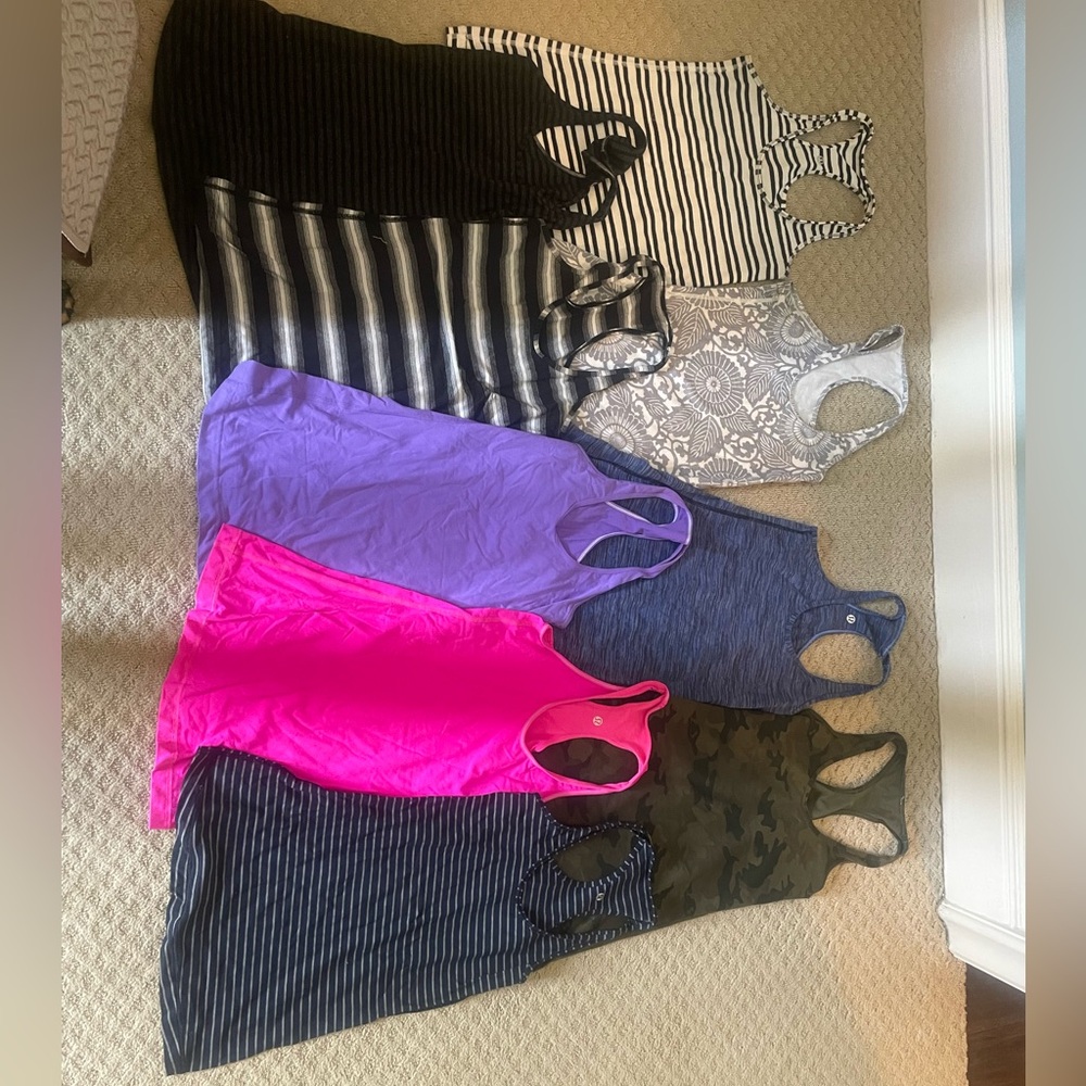 9 Lululemon Razorback shirts